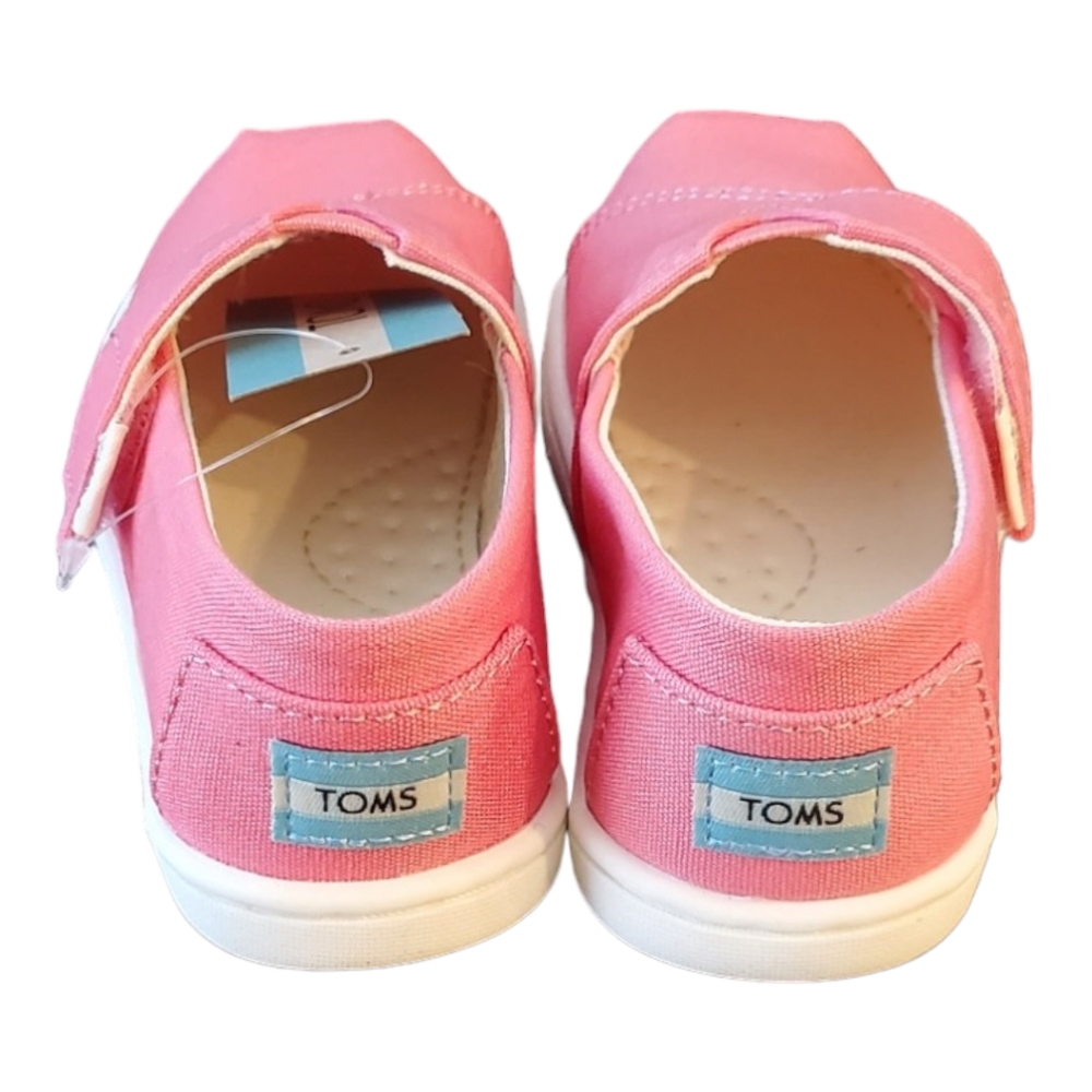 TOMS | Bubble Gum Pink| Belmont Girls| Size 6T - Picture 5 of 6